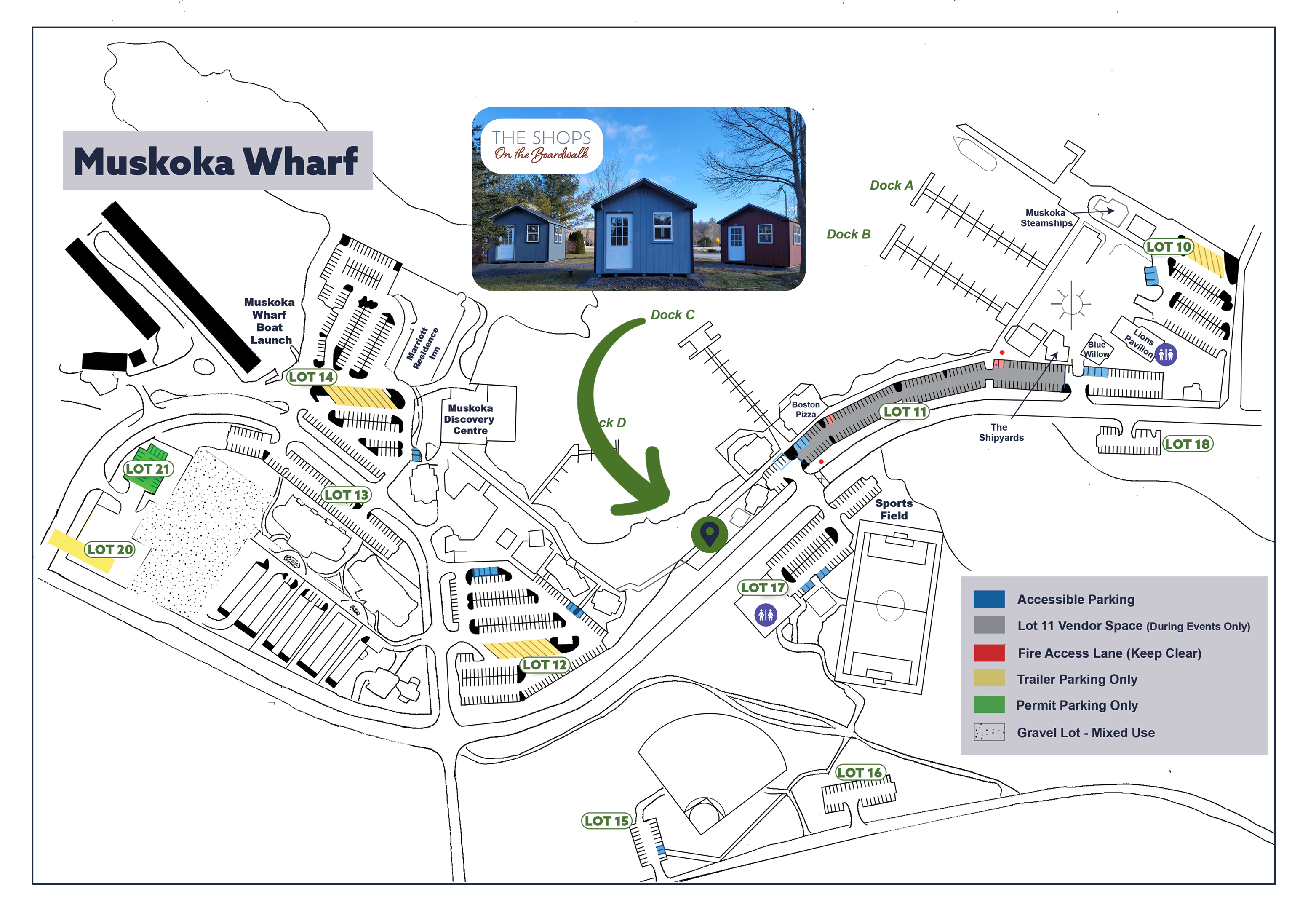 The Shops On the Boardwalk location map